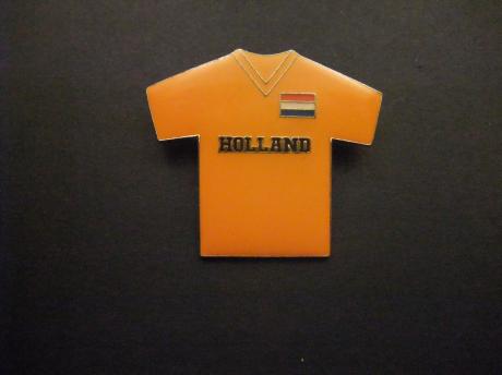 Voetbalshirt Nederlands Elftal oranje met Nederlandse vlag